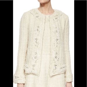 Alice and Olivia embellished tweed jacket.
